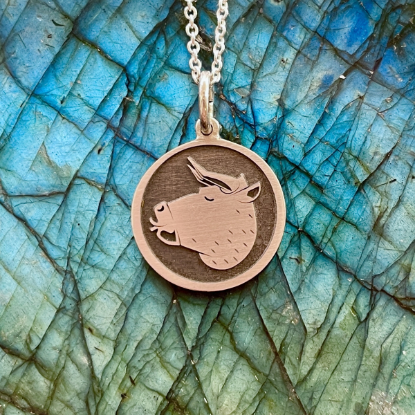 Sternzeichen Stier Anhänger silber